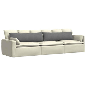 Cuscini da Divano 2 pz-Set di 2 Cuscini per Sofa Grigio scuro 145 x 40 cm Tessuto 998184