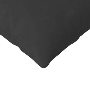 Cuscini da Divano 2 pz-Set di 2 Cuscini per Sofa Nero 145 x 40 cm Tessuto 694067