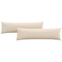 Cuscini da Divano 2 pz-Set di 2 Cuscini per Sofa Beige 145 x 40 cm Tessuto
