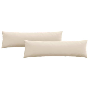 Cuscini da Divano 2 pz-Set di 2 Cuscini per Sofa Beige 145 x 40 cm Tessuto