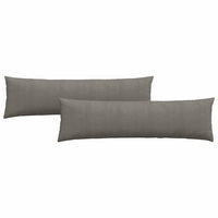 Cuscini da Divano 2 pz-Set di 2 Cuscini per Sofa Grigio chiaro 145 x 40 cm 448839