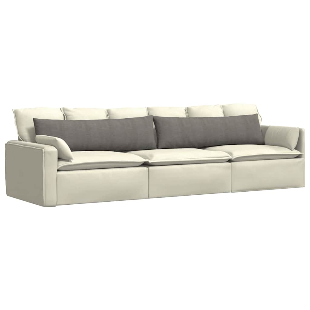 Cuscini da Divano 2 pz-Set di 2 Cuscini per Sofa Grigio chiaro 145 x 40 cm 448839