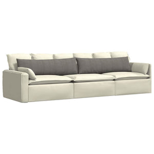 Cuscini da Divano 2 pz-Set di 2 Cuscini per Sofa Grigio chiaro 145 x 40 cm 448839