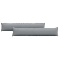 Cuscini da Divano 2 pz-Set di 2 Cuscini per Sofa Grigio chiaro 200 x 40 cm Tessuto 561896