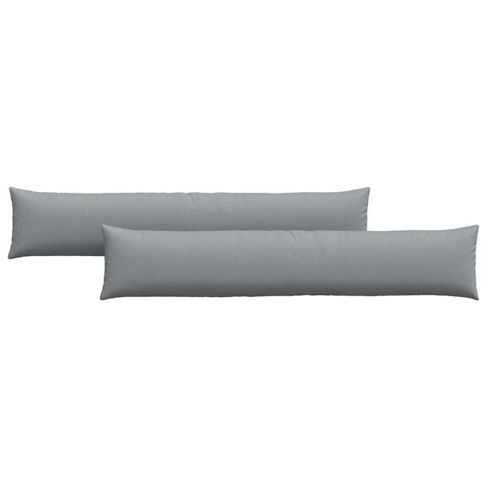 Cuscini da Divano 2 pz-Set di 2 Cuscini per Sofa Grigio chiaro 200 x 40 cm Tessuto 561896