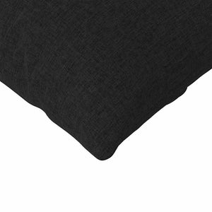 Cuscini da Divano 2 pz-Set di 2 Cuscini per Sofa Nero 200 x 40 cm Tessuto 218570