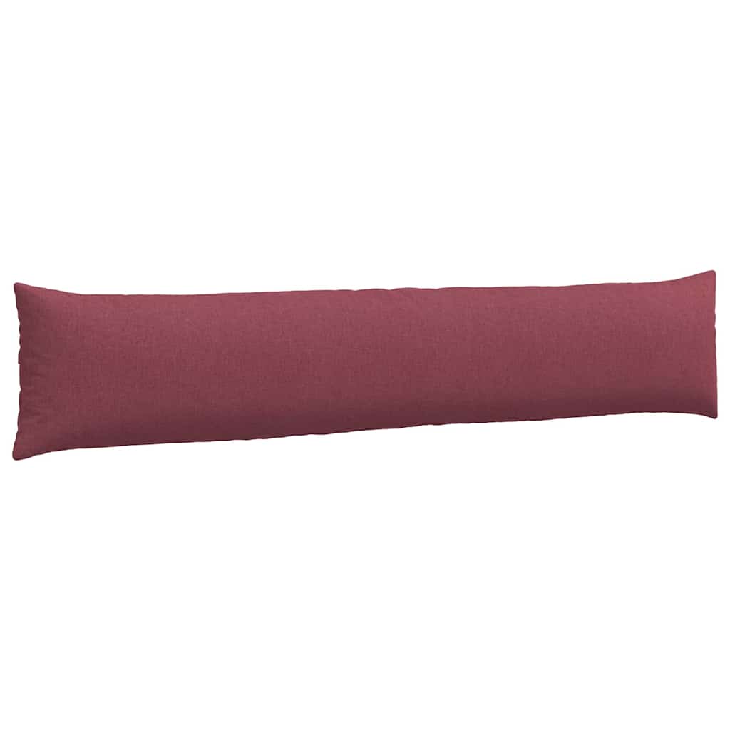 Cuscini da Divano 2 pz-Set di 2 Cuscini per Sofa Rosso Vino 200 x 40 cm Tessuto