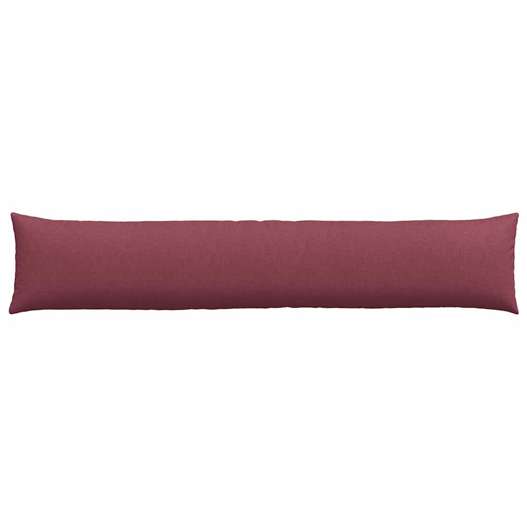 Cuscini da Divano 2 pz-Set di 2 Cuscini per Sofa Rosso Vino 200 x 40 cm Tessuto