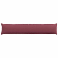 Cuscini da Divano 2 pz-Set di 2 Cuscini per Sofa Rosso Vino 200 x 40 cm Tessuto