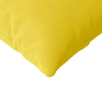 Cuscini da Divano 2 pz-Set di 2 Cuscini per Sofa Giallo Chiaro 200 x 40 cm Tessuto