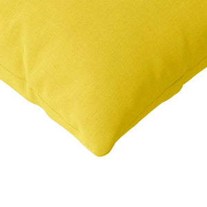 Cuscini da Divano 2 pz-Set di 2 Cuscini per Sofa Giallo Chiaro 200 x 40 cm Tessuto