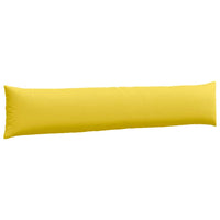 Cuscini da Divano 2 pz-Set di 2 Cuscini per Sofa Giallo Chiaro 200 x 40 cm Tessuto