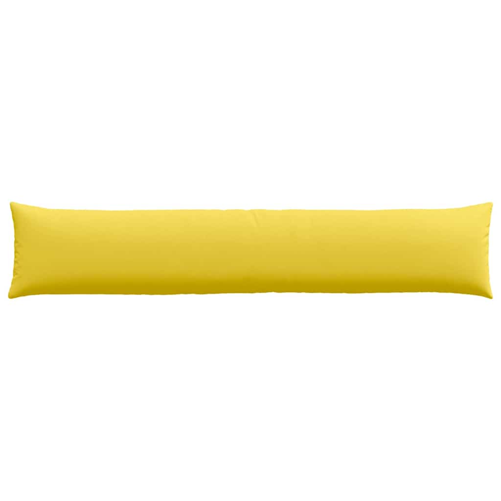 Cuscini da Divano 2 pz-Set di 2 Cuscini per Sofa Giallo Chiaro 200 x 40 cm Tessuto