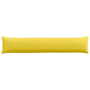 Cuscini da Divano 2 pz-Set di 2 Cuscini per Sofa Giallo Chiaro 200 x 40 cm Tessuto