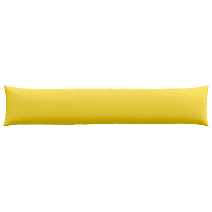 Cuscini da Divano 2 pz-Set di 2 Cuscini per Sofa Giallo Chiaro 200 x 40 cm Tessuto