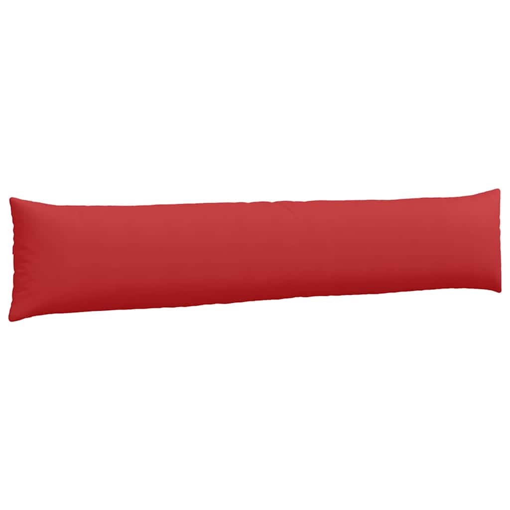 Cuscini da Divano 2 pz-Set di 2 Cuscini per Sofa Rosso 200 x 40 cm Tessuto