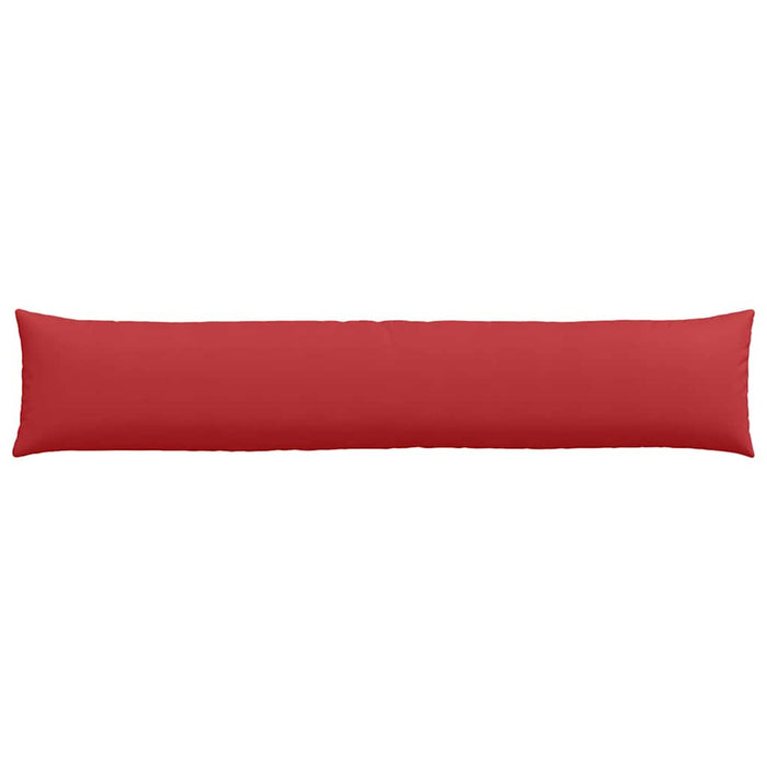 Cuscini da Divano 2 pz-Set di 2 Cuscini per Sofa Rosso 200 x 40 cm Tessuto