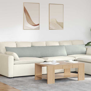 Cuscini da Divano 2 pcs Grigio chiaro 200 x 40 cm 42013885