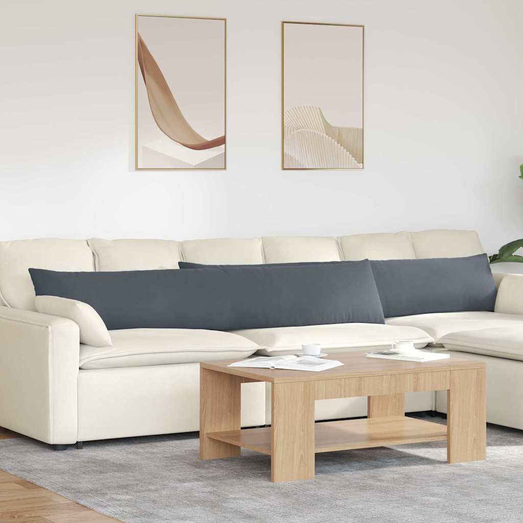 Cuscini da Divano 2 pcs Grigio scuro 200 x 40 cm 42013886