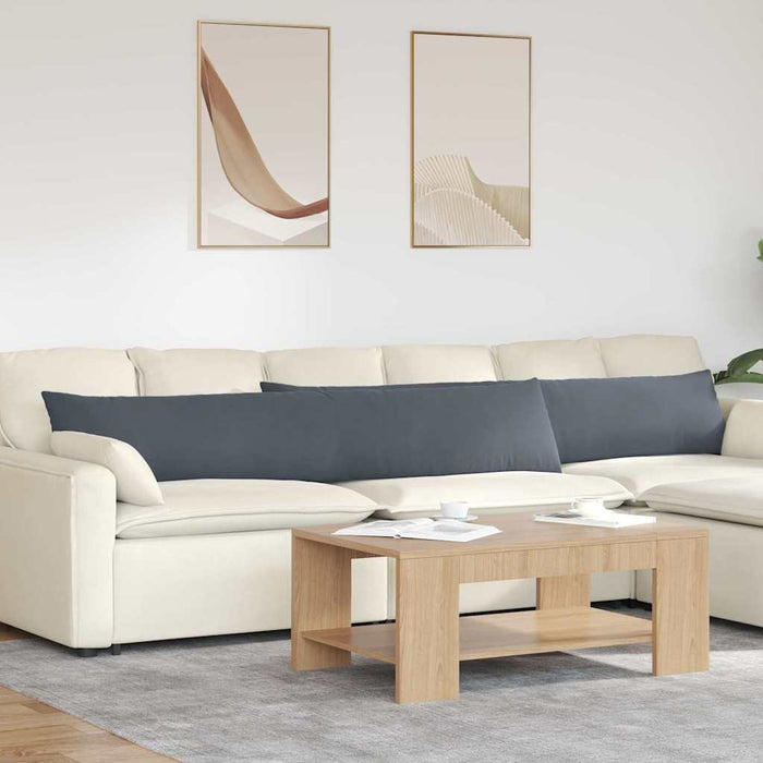 Cuscini da Divano 2 pcs Grigio scuro 200 x 40 cm 42013886