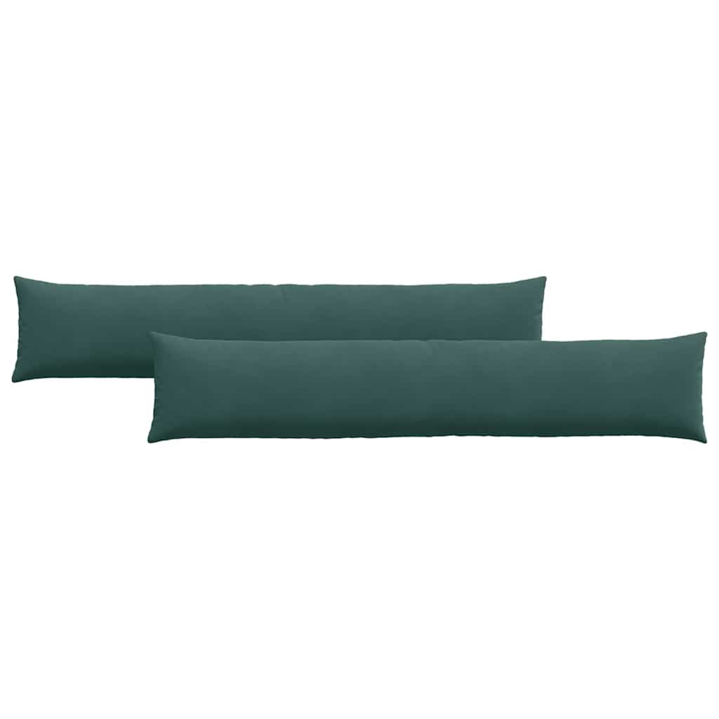 Cuscini da Divano 2 pcs Verde scuro 200 x 40 cm 42013887