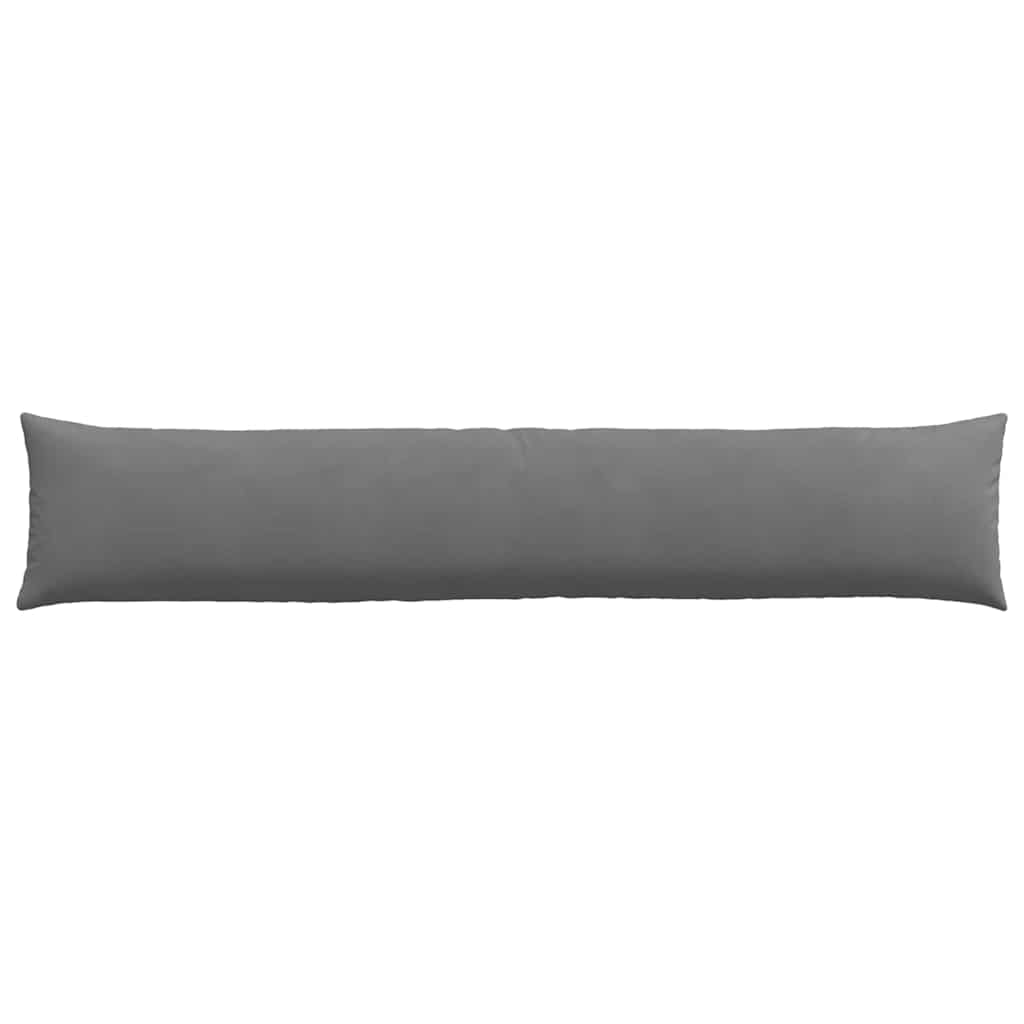 Cuscini da Divano 2 pz-Set di 2 Cuscini per Sofa Grigio scuro 200 x 40 cm Tessuto 281687