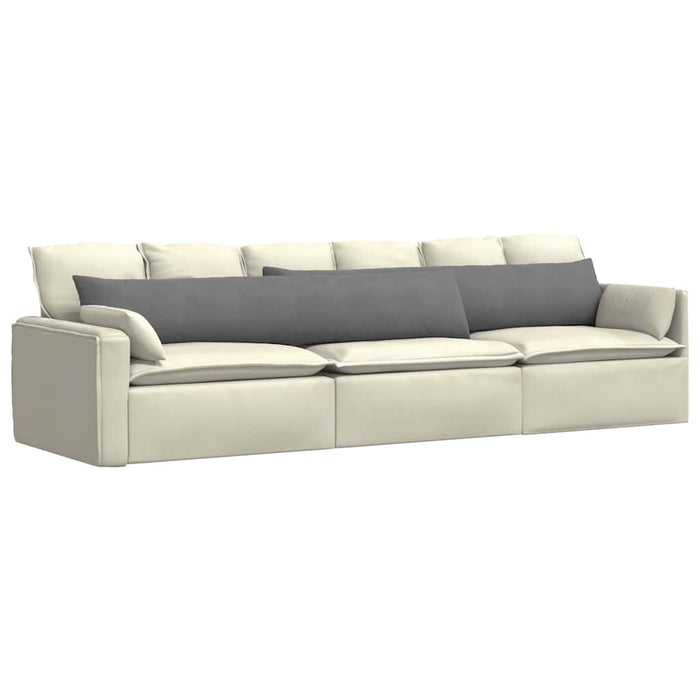 Cuscini da Divano 2 pz-Set di 2 Cuscini per Sofa Grigio scuro 200 x 40 cm Tessuto 281687