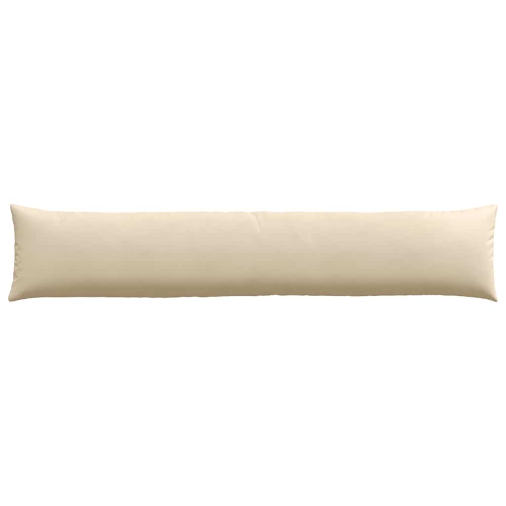 Cuscini da Divano 2 pz-Set di 2 Cuscini per Sofa Crema 200 x 40 cm Tessuto 844355