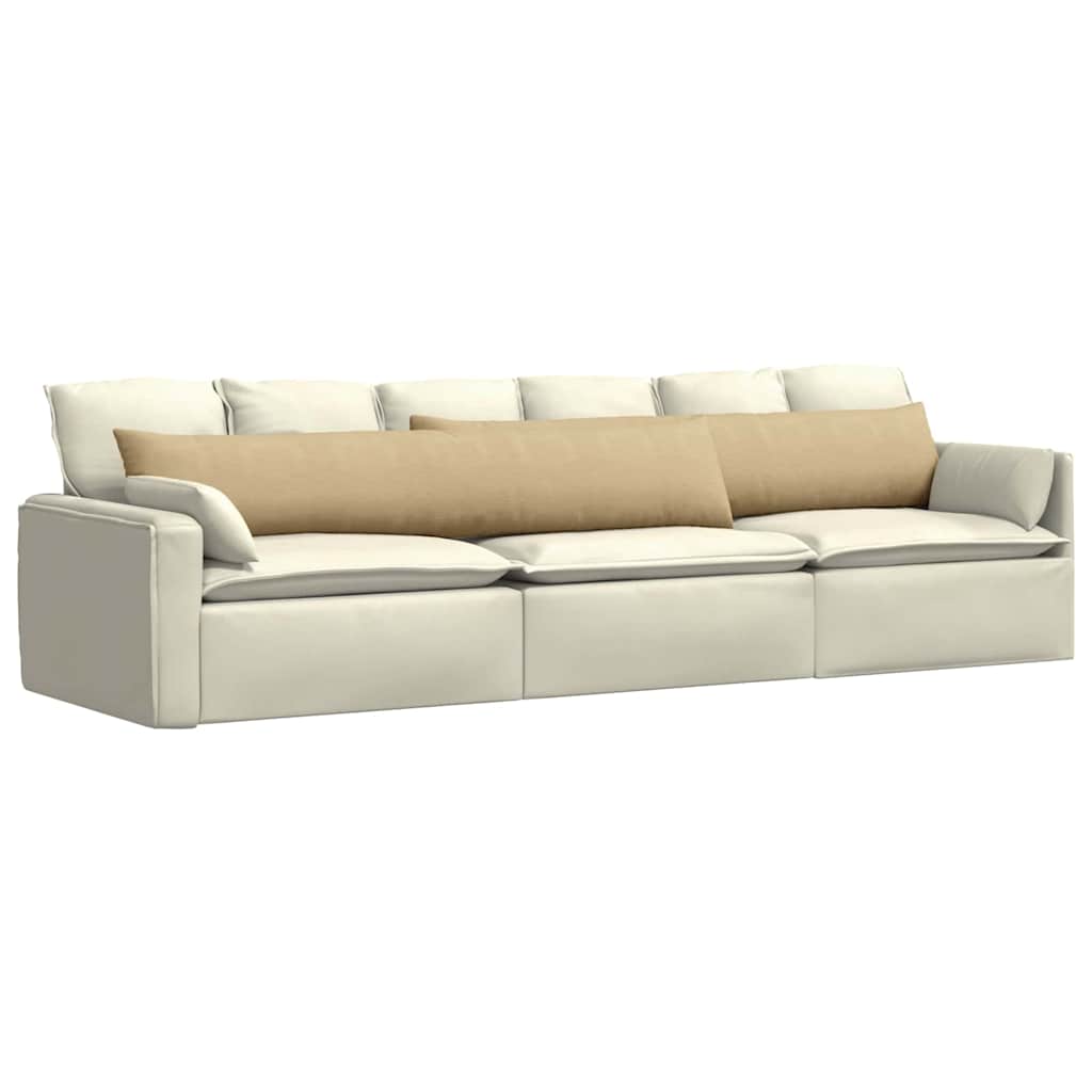 Cuscini da Divano 2 pz-Set di 2 Cuscini per Sofa Grigio Verde 200 x 40 cm