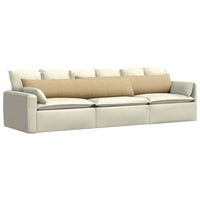 Cuscini da Divano 2 pz-Set di 2 Cuscini per Sofa Grigio Verde 200 x 40 cm
