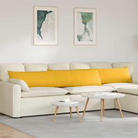 Cuscini da Divano 2 pz-Set di 2 Cuscini per Sofa Giallo Chiaro 200 x 40 cm