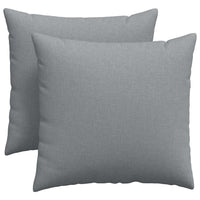 Cuscini da Divano 2 pz-Set di 2 Cuscini per Sofa Grigio chiaro 45 x 45 cm Tessuto 739248