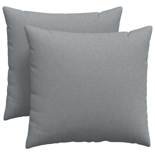 Cuscini da Divano 2 pz-Set di 2 Cuscini per Sofa Grigio chiaro 45 x 45 cm Tessuto 739248