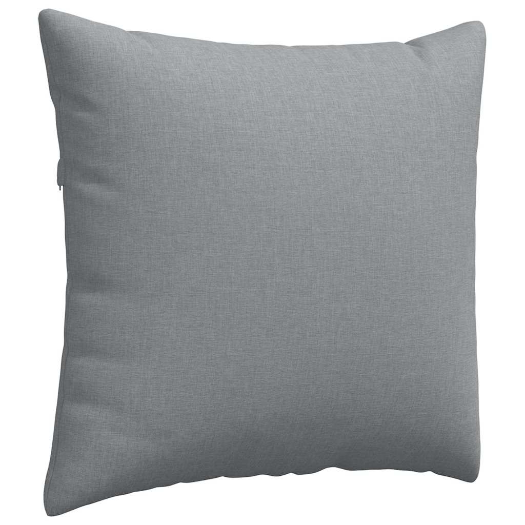 Cuscini da Divano 2 pz-Set di 2 Cuscini per Sofa Grigio chiaro 45 x 45 cm Tessuto 739248