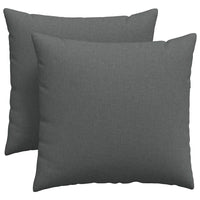 Cuscini da Divano 2 pz-Set di 2 Cuscini per Sofa Grigio scuro 45 x 45 cm Tessuto 806234