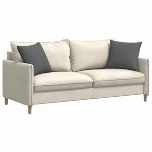 Cuscini da Divano 2 pz-Set di 2 Cuscini per Sofa Grigio scuro 45 x 45 cm Tessuto 806234