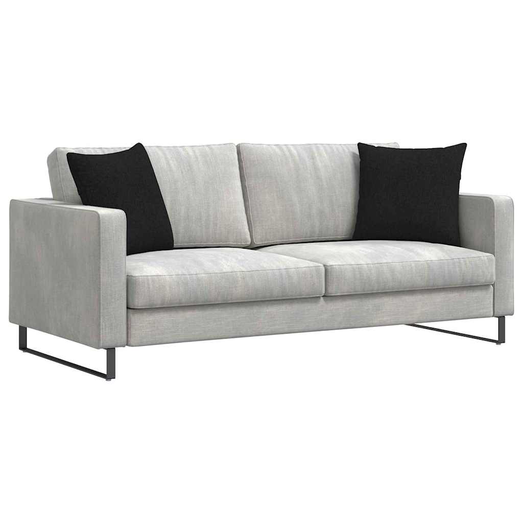 Cuscini da Divano 2 pz-Set di 2 Cuscini per Sofa Nero 45 x 45 cm Tessuto 819660