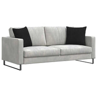 Cuscini da Divano 2 pz-Set di 2 Cuscini per Sofa Nero 45 x 45 cm Tessuto 819660