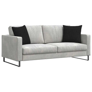 Cuscini da Divano 2 pz-Set di 2 Cuscini per Sofa Nero 45 x 45 cm Tessuto 819660