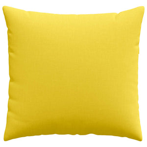 Cuscini da Divano 2 pz-Set di 2 Cuscini per Sofa Giallo Chiaro 45 x 45 cm Tessuto