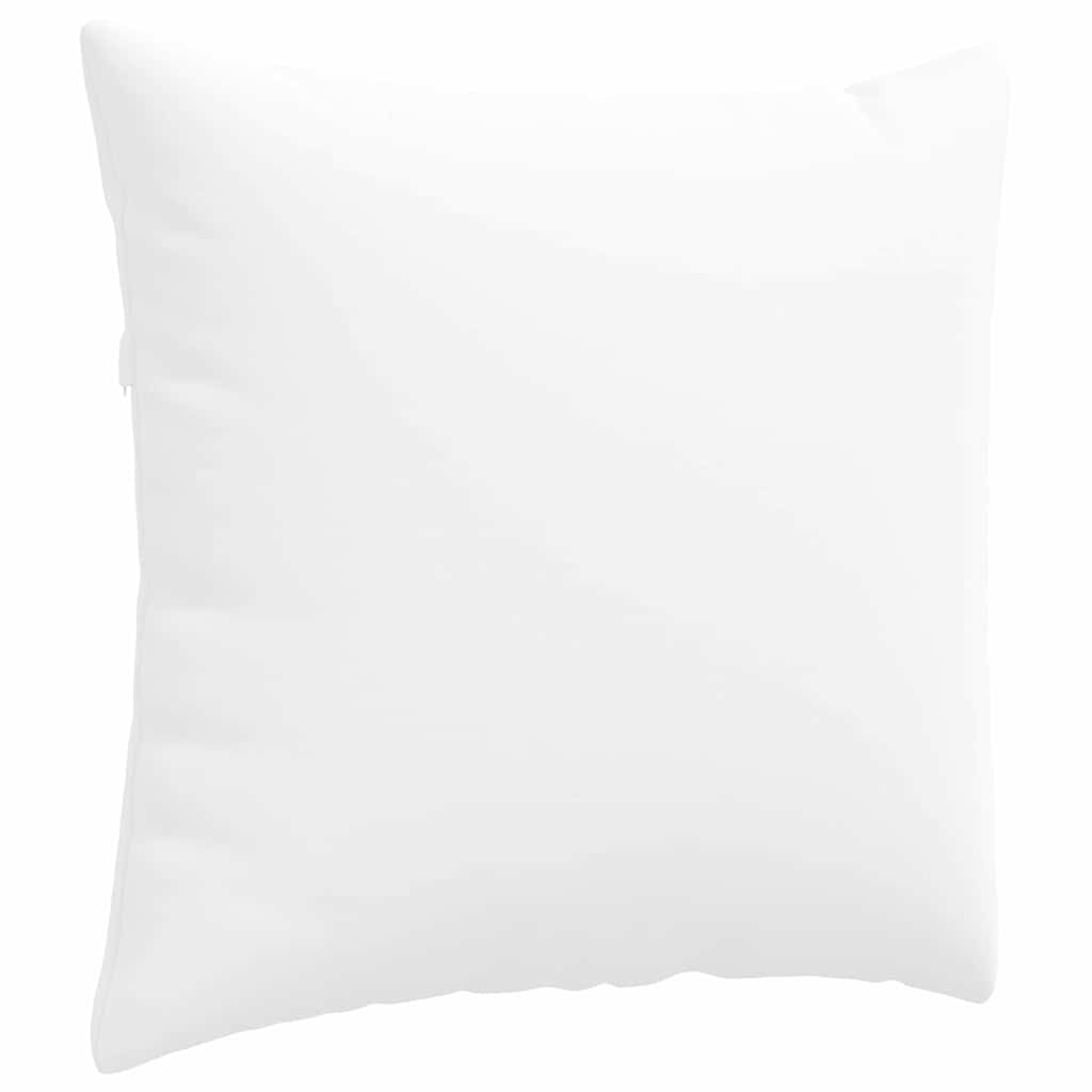 Cuscini da Divano 2 pz-Set di 2 Cuscini per Sofa Bianco 45 x 45 cm Tessuto