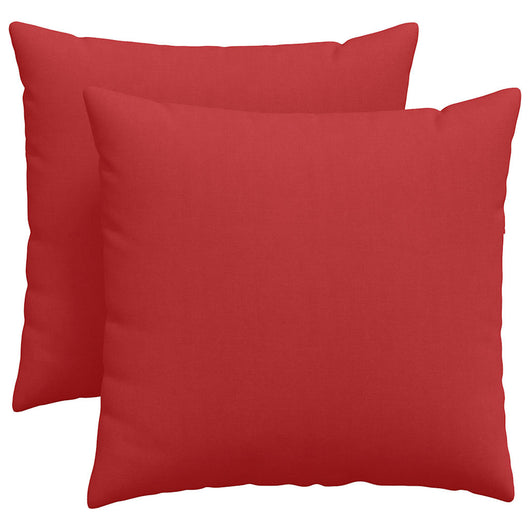 Cuscini da Divano 2 pz-Set di 2 Cuscini per Sofa Rosso 45 x 45 cm Tessuto