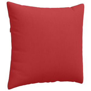 Cuscini da Divano 2 pz-Set di 2 Cuscini per Sofa Rosso 45 x 45 cm Tessuto