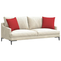 Cuscini da Divano 2 pz-Set di 2 Cuscini per Sofa Rosso 45 x 45 cm Tessuto