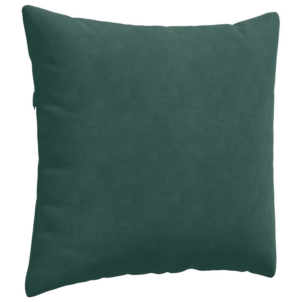 Cuscini da Divano 2 pcs Verde Scuro 45 x 45 cm Tessuto in Cords 42013930