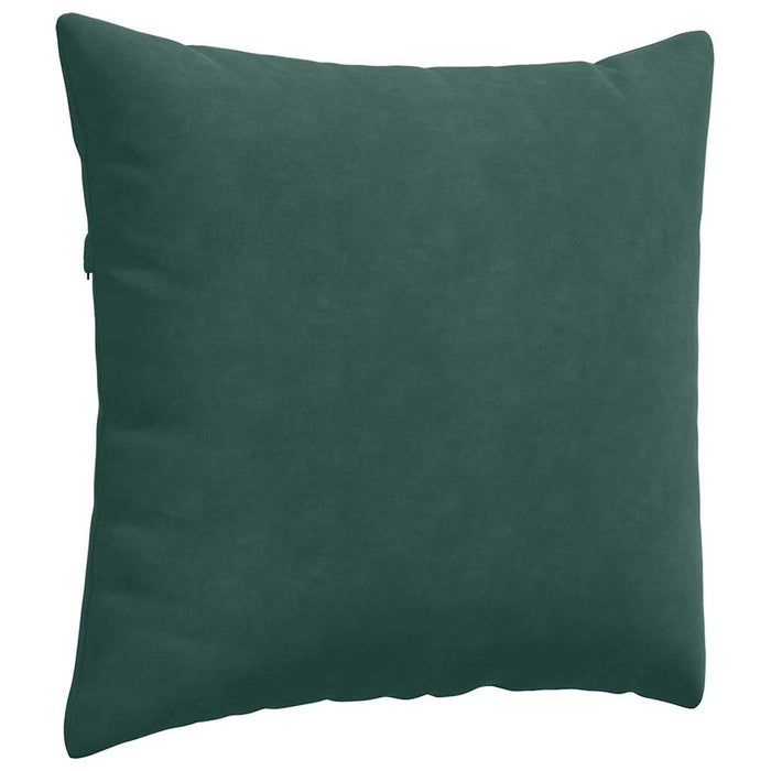 Cuscini da Divano 2 pz-Set di 2 Cuscini per Sofa Verde Scuro 45 x 45 cm Tessuto in Cords 769550