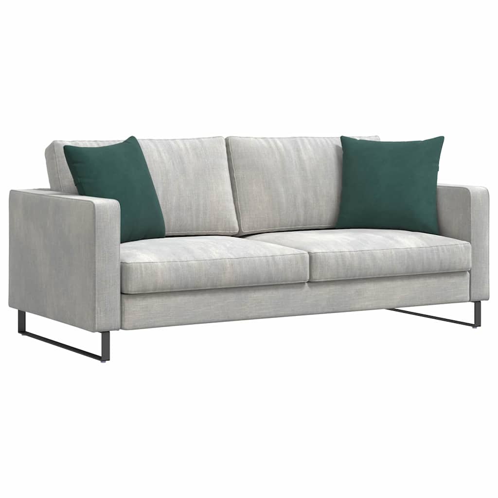 Cuscini da Divano 2 pz-Set di 2 Cuscini per Sofa Verde Scuro 45 x 45 cm Tessuto in Cords 769550
