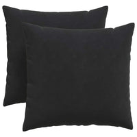 Cuscini da Divano 2 pz-Set di 2 Cuscini per Sofa Nero 45 x 45 cm Tessuto in Cords