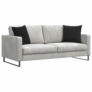 Cuscini da Divano 2 pz-Set di 2 Cuscini per Sofa Nero 45 x 45 cm Tessuto in Cords