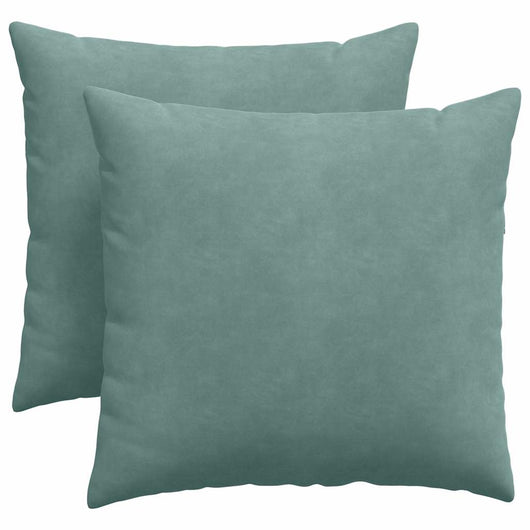 Cuscini da Divano 2 pz-Set di 2 Cuscini per Sofa Verde Mare 45 x 45 cm Tessuto in Cords